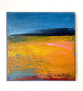 Small Abstract Landscape Painting, Modern Wall Art (20x20cm)