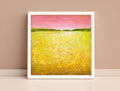 Original Acrylic Landscape Painting, Modern Abstract Wall Art, 8x8