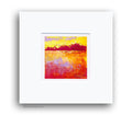 Acrylic Painting on Canvas small Abstract Landscape 10 х 10cm Original Acryl Painting Art