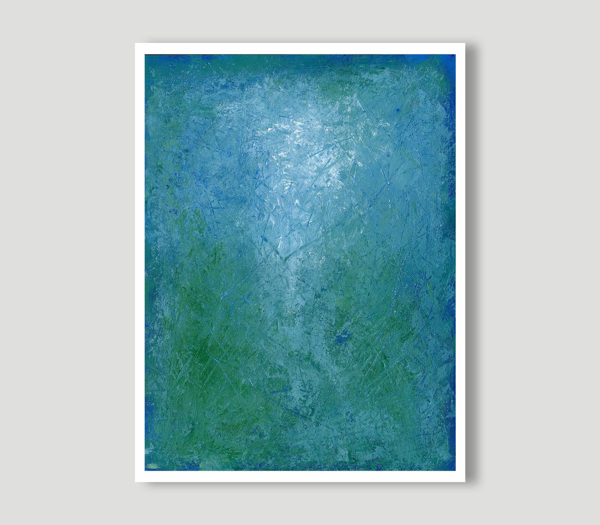 Glow Abstract Acrylic Painting: Modern Wall Art (30x40cm) Acryl auf Papier