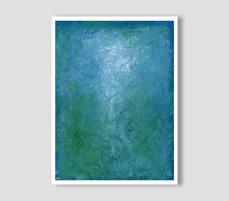 Glow Abstract Acrylic Painting: Modern Wall Art (30x40cm) Acryl auf Papier