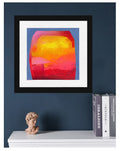 Original Abstract Acrylic Painting, Small Canvas Art (5.1 inch)