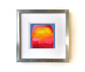 Original Abstract Acrylic Painting, Small Canvas Art (5.1 inch)