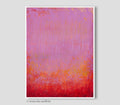 Red Abstract Acrylic Painting, Modern Wall Art, 11.8x15.7