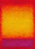 Original Abstract Acrylic Painting, Red Yellow Wall Art (11.8 x 15.7 inch)