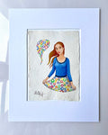Aquarell Original Malerei Handgefertigtes Büttenpapier Original  Aquarell Malerei FINE ART , Illustration,