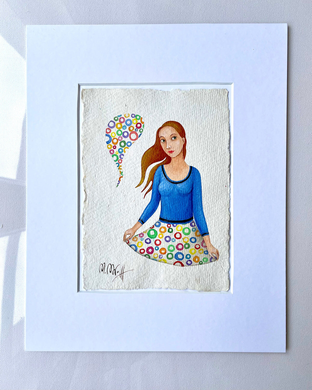 Aquarell Original Malerei Handgefertigtes Büttenpapier Original  Aquarell Malerei FINE ART , Illustration,