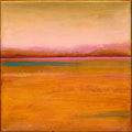 Original Abstract Landscape Painting, Acrylic on Canvas (20x20cm)