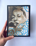 Mädchen Portrait Original Öl Gemälde auf Leinwand