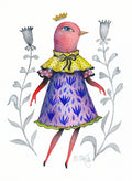 Original Aquarell Vogel, Original auf Aquarellpapier, Original Malerei