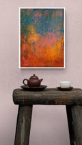 Original Brown Abstract Acrylic Painting, Modern Wall Art (11.8" x 15.7")