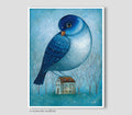 Vogel Kunst Druck Illustration, FineArt Print