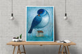 Vogel Kunst Druck Illustration, FineArt Print