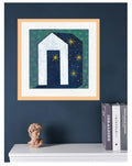 Abstract House Acrylic Painting on Canvas, 13x13 cm