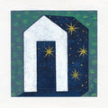 Abstract House Acrylic Painting on Canvas, 13x13 cm