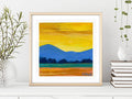 Small landscape Original Acrylic Painting on Canvas  Abstract . New 2025