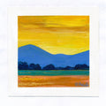 Small landscape Original Acrylic Painting on Canvas  Abstract . New 2025