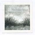 Original Abstract Landscape Acrylic Painting, Monochrome Forest Art