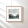 Original Abstract Landscape Acrylic Painting, Monochrome Forest Art