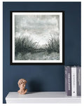 Original Abstract Landscape Acrylic Painting, Monochrome Forest Art