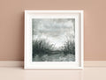 Original Abstract Landscape Acrylic Painting, Monochrome Forest Art