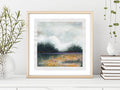 Original Abstract Landscape Painting, Small Acrylic Art, 5.1x5.1"