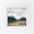 Original Abstract Landscape Painting, Small Acrylic Art, 5.1x5.1"