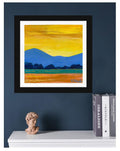 Small landscape Original Acrylic Painting on Canvas  Abstract . New 2025