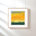 Original Acrylic Landscape Painting, Small Canvas Art (5x5 inch)
