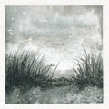 Original Abstract Landscape Acrylic Painting, Monochrome Forest Art