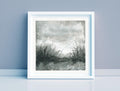 Original Abstract Landscape Acrylic Painting, Monochrome Forest Art