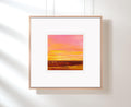 Original Acrylic painting on canvas small Abstract Landscape 10 х 10cm,  Acryl Painting