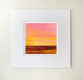 Original Acrylic painting on canvas small Abstract Landscape 10 х 10cm,  Acryl Painting