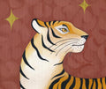 Tiger Acryl auf Leinwand  Malerei Original Kunst 50 x 50cm, Wandkunst  Kunst Original Acrylbild Kunstwerk Bunte Malerei