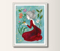 Art Print Vogel Druck  Kunstposter A4