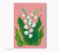 Maiglöckchen Druck Poster Fine Art Print Blume A4 Kunstposter Malerei  Wohndekoration