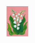 Maiglöckchen Druck Poster Fine Art Print Blume A4 Kunstposter Malerei  Wohndekoration