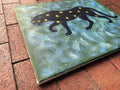 Sternenpanther Acryl auf Leinwand  Malerei Original Kunst 50 x 60cm, Wandkunst  Kunst Original Acrylbild Kunstwerk Bunte Malerei