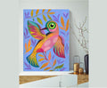 Kolibri Vögel  Original Kunst Tier Kunstwerk Kolibri Acryl Originalgemälde 30x 40cm  Wand Kunst Dekor Kunst Bunte Vogel