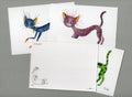 Postkarte, Katze , Kunstpostkarte, Aquarell, A6